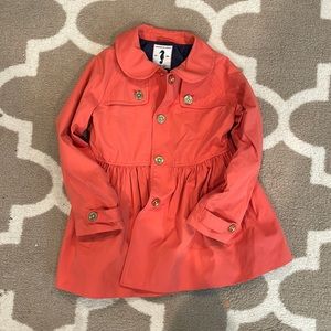 Janie and Jack girls light weight jacket- rain coat 4-5t
